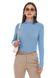 Women's turtleneck with stylish collar. Collar: Light blue