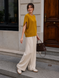 Stylish cotton sleeveless jacket. Mustard 42-46