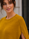 Stylish cotton sleeveless jacket. Mustard 42-46