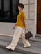 Stylish cotton sleeveless jacket. Mustard 42-46