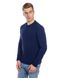 Warm jumper with elbow pads. Color: Dark blue