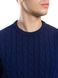 Warm jumper with elbow pads. Color: Dark blue