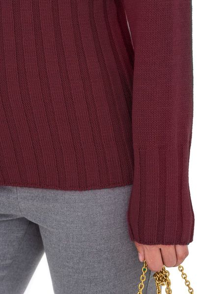 Women's jumper with a high elastic band. Color: Burgundy