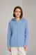 Cotton cardigan with a hood. Light blue 42-46