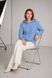 Cotton cardigan with a hood. Light blue 42-46