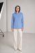 Cotton cardigan with a hood. Light blue 42-46