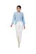 Light and loose women's sweater with elastane. Color: Light blue