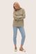 Women's eco-sweater with holes. Color: Olive