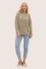 Women's eco-sweater with holes. Color: Olive