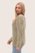 Women's eco-sweater with holes. Color: Olive