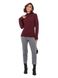 Women's jumper with a high elastic band. Color: Burgundy