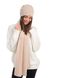 Women's set hat and scarf. Color: Powder