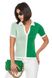 Women's thin colored polo. Color: Green