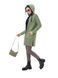 Sports knit cardigan. Color: Green