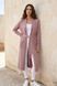 Long classic women&rsquo;s cardigan. Dark powder 42-46