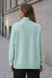 Loose-Fit Openwork Knit Sweater. Mint