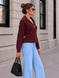 Zip-neck sweater. Burgundy 42-44