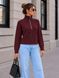 Zip-neck sweater. Burgundy 42-44