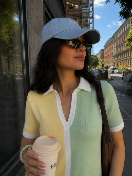 Women's thin colored polo. Yellow 42-44
