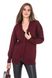 Women's cardigan with buttons. Color: Burgundy