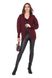 Women's cardigan with buttons. Color: Burgundy