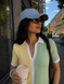 Women's thin colored polo. Yellow 42-44