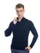 High collar zip jumper. Color: Dark blue