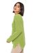 Women's cotton V-neck sweater. Color: Light green