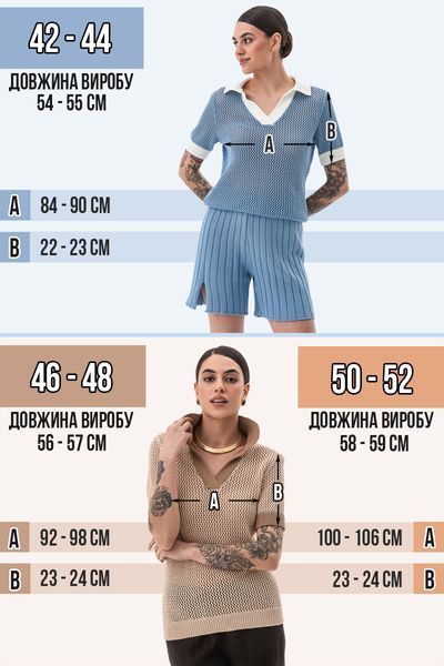 Women's knitted two-tone polo jumper. Light Blue