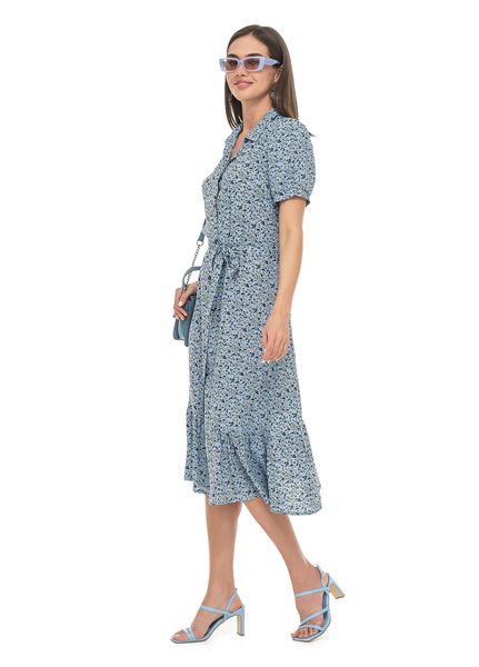 Класична легка літня сукня. Колір: Блакитний 8306 фото