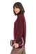 Oversized Mock Neck sweater. Color: Burgundy