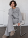 Sweater with volumetric floral details. Gray 42-46