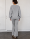 Sweater with volumetric floral details. Gray 42-46