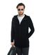 Knitted cardigan with a hood. Color: Black