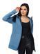 Cropped knit cardigan. Color: Jeans