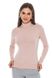 Women's cashmere and viscose turtleneck. Color: Powder