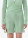 Women's cotton shorts. Pistachio