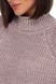 Меланжевий светр об’ємної в'язки. Колір: Пудра 509 фото 5
