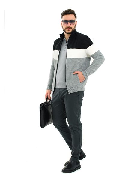 Men’s jacket with zip. Color: Gray