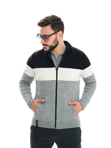 Men’s jacket with zip. Color: Gray