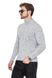 Sweater with stand-up collar "Aviator" . Color: Light gray