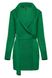 Women's long cardigan. Color: Green