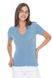 Short sleeve cotton jumper. Color: Light blue