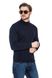 Sweater with stand-up collar "Aviator" . Color: Dark blue