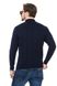 Sweater with stand-up collar "Aviator" . Color: Dark blue