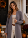 &ldquo;Midi&rdquo; cardigan. Gray 42-46