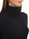 Warm and soft women's turtleneck with elastane. Color: Black