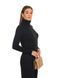 Warm and soft women's turtleneck with elastane. Color: Black