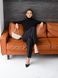 Warm and soft women's turtleneck with elastane. Color: Black
