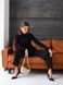 Warm and soft women's turtleneck with elastane. Color: Black